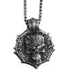 FREELANCE JW COLLANA SHIELD SKULL IN ACCIAIO INOSSIDABILE - ARGENTO/ACCIAIO