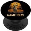 Retro Console Gamer Funny Christian Humo Gioco Pregare Gesù Divertente Gamer Meme Retro Video Gioco Umorismo PopSockets PopGrip Adesivo