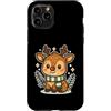 reindeer scarf cute winter woodland wint Custodia per iPhone 11 Pro Renna con sciarpa carina
