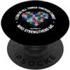 Autism Philippians 4:13 Bible Verse Fait Posso fare tutto attraverso Christ Christian Autism Puzzle PopSockets PopGrip Adesivo