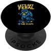 Outpost Scouting Gear by Giant Step Desi Let's Get Feral! Hiking Cub Scout Racoon Scouting America PopSockets PopGrip Adesivo