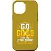 Courage Hope Awareness Co. Custodia per iPhone 12 Pro Max I guerrieri della consapevolezza del cancro infantile vanno nastro d'oro