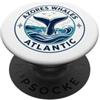 Azores Ocean Collective Emblema circolare da viaggio con balena balena balena PopSockets PopGrip Adesivo