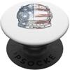 Nasa Astronauta Casco Con Bandiera Riempimento NASA PopSockets PopGrip Adesivo