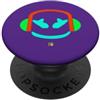 JETC-33 Divertente DJ Mallow's SmilingFace Flash Arancione PopSockets PopGrip Adesivo