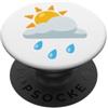 Funny Easy Lazy Last Minute Costumes Sole Dietro Pioggia Nuvola Costume PopSockets PopGrip Adesivo