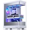 Phanteks Supporto verticale premium PCIe Gen 5 per schede grafiche Phanteks, con illuminazione RGB, cavo riser da 220 mm, colore bianco