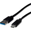 ROLINE Cavo ROLINE RM, USB 3.2 Gen 2, connettori USB A-C, connettori ST/ST, colore nero, lunghezza 2 metri