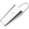 vhbw Strumento per Nastri a sbieco da 25 mm per Cucito, Patchwork - Bias Tape Maker, Acciaio Inox/plastica, Argentato/Blu
