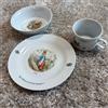 NESSUNA MARCA Peter Rabbit KFC Japan Set di stoviglie ciotola piatto tazza 3 pezzi ceramica...