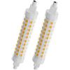 KINGYEENUO Lampadina LED R7S 118mm 15W Dimmerabile Bianco Caldo 3000K Tubo Lineare J118 Angolo di Emissione 360° Sostituisce Barra Alogena 150W 1500LM Corrente Alternata 220-240V