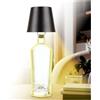 AddLiving Lampada a LED per bottiglie | Lampada a batteria con funzione touch | Lampada da comodino dimmerabile | Paralume | 3 colori | 56 LED | Resistente alle intemperie IP44 | Bottle Light |