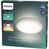 PHILIPS LED Moire, Plafoniera Rotonda, Luce Calda, 17W, Bianco