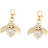 CONGARTENO 2pezzi Owl Pocket Watch Chic Charm Keychain Vintage Design Lightweight Easy to Read Numbers Friends and Family