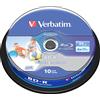 10 Verbatim DataLife BD-R Blu Ray Vergine 25GB printable stampabile (Video Game)