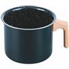 GALILEO Bollilatte in alluminio 1,7L, rivestimento interno in ceramica, impugnatura effetto legno, SìChef