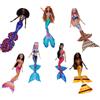 Mattel Disney La Sirenetta - Set Ariel e le sue Sorelle, include 7 bambole sirena, ciascuna con acconciatura particolare e stampa unica sul top e sullacoda, giocattolo per bambini, 3+ anni, HPT16
