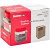Fischer 400x Tasselli SX 6x30 con Vite, Pack con Barattolo + ECOricarica