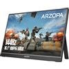 Monitor Portatile 16.1 144Hz FHD 1920×1080 IPS 106% sRGB HDR10 Schermo Gaming