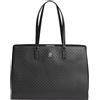 Tommy Hilfiger Donna Borsa Tote Bag Daily con Monogramma in Rilievo, Nero (Black), Taglia Unica