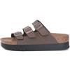 Papillio 1029741 Florida III PAP Flex Platform Mocca Sandali per Donna con Tripla fibia