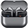 Samsung Cuffie Bluetooth wireless Samsung Galaxy Buds3, con cancellazione attiva del rumore (ANC), cancellazione adattiva del rumore, cuffie in-ear con audio a 360°, colore argento, incluse nella confezione una custodia trasparente "Anymode Clear Case"