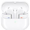 Samsung Galaxy Buds3 Pro, auricolari Bluetooth wireless, cancellazione attiva del rumore (ANC), cancellazione adattiva del rumore, audio 360°, auricolari in-ear con audio Hi-Fi, colore bianco, inclusa custodia protettiva trasparente