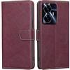 RankOne Cover per Realme C55 / Realme Narzo N55 (6.72 Inches), Custodia Flip Pelle Portafoglio, Magnetica Libro Bumper Cover Case - Rosso