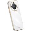 RankOne La Custodia del Telefono è Adatta per HONOR Magic5 Lite 5G (6.67 Inches), Case per Cellulare in Silicone con Telaio Galvanico - Bianco