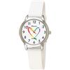 Ravel - Orologio Unisex in Silicone Arcobaleno (Cassa dell'orologio da 30 mm) - Quarzo Analogico - R1812.4S - Bianco/Quadrante Arcobaleno