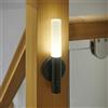 Auraglow Luce Notturna Sensore Metallo Nero, Ricaricabile Magnetica x1 | PIR USB-C da parete, bagliore automatico portatile per corridoio, scale, camera e pianerottolo, montaggio adesivo