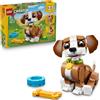LEGO Creator 3in1 Cute Animals: Playful Puppy Dog Toy - Pet Animal Figure Transf