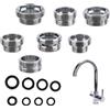 EUREKORA 7 adattatori per rubinetto con guarnizioni a doppia filettatura M16 18 20 22 24 26 28 su M22 per rubinetti da cucina