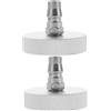 TOPBATHY Kit Cambio Liquido Freni Auto 2 Pezzi Connettore Alluminio Argento Multifunzionale Sostituzione Facile Strumenti Adattatore per Spurgo Freni