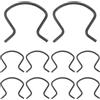 RORPOIR Manovella per finestrini, clip in metallo, 10 pezzi, 1,8 x 1,8 x 0,1 cm, clip di ricambio con funzione antiscivolo per alzacristalli auto