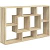 vidaXL Mensola a Muro Rovere Sonoma 85x16x52,5 cm in Legno Multistrato