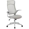 Bizzotto Poltrona Ufficio con Braccioli Grigio 54x49bx92.5h cm Zolder