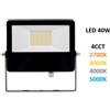 Beneito& Faure Lighting Sl Faro Proiettore per Esterno a led 40w Switch 4cct Nero sky Beneito