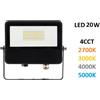 Beneito& Faure Lighting Sl Faro Proiettore per Esterno a led 20w Switch 4cct Nero sky Beneito