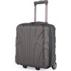SUITLINE Trolley cabina underseat 45 x 36 x 20 cm ABS rigido 30 L con 2 ruote manico telescopico piccolo bagaglio a mano, titanio