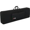 Gator Cases Legacy Hybrid - Custodia rigida e leggera con ruote per tastiere a 88 tasti extra-lunghe, GK-88 XL