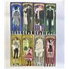 NESSUNA MARCA Raro set adesivi ologrammi Black Butler 8 pezzi 7x2,5 Sebastian Ciel