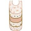LÄSSIG Set di bavaglini per bambini (5 pezzi) con chiusura a strappo in cotone impermeabile/Value Pack Bib little Mateys spicy orange