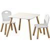 Kesper 17712 tavolino Per Bambini Con 2 sedie, color Bianco, 3 Unità, 8000 g