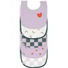 LÄSSIG Set di bavaglini per bambini (5 pezzi) con chiusura a strappo in cotone impermeabile/Value Pack Bib Happy Rascals Heart