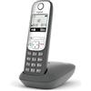 Gigaset AS485 Telefono Cordless, Tastiera Illuminata, Grigio Antracite