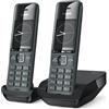 Gigaset Comfort 520 Duo Telefoni Cordless con Vivavoce, Nero Titanio