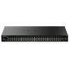 NETGEAR S350 Gigabit Ethernet PoE+ Smart Managed Essentials Switch a 52 porte - 48 x 1G PoE+ @ 380 W, 4 x 1G SFP dedicata - Montaggio su tavolo o in rack (GS348TPv2)