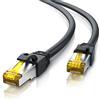 CSL-Computer Cavo di rete LAN Gigabit Ethernet CAT 7 da 10 m, 10000 Mbit, cavo patch Cat.7 Raw S FTP PIMF schermato con connettore RJ 45 - Switch Router Modem Access Point