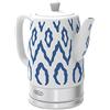 BELLA Bollitore Elettrico e Teiera in Ceramica con Base Girevole Rimovibile, Spegnimento Automatico e Protezione contro l'Ebollizione a Secco,1,5 L, Blu Azteco